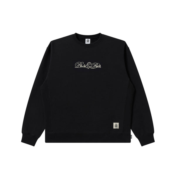 SERPENTINE SCRIPT CREW SWEAT BLACK