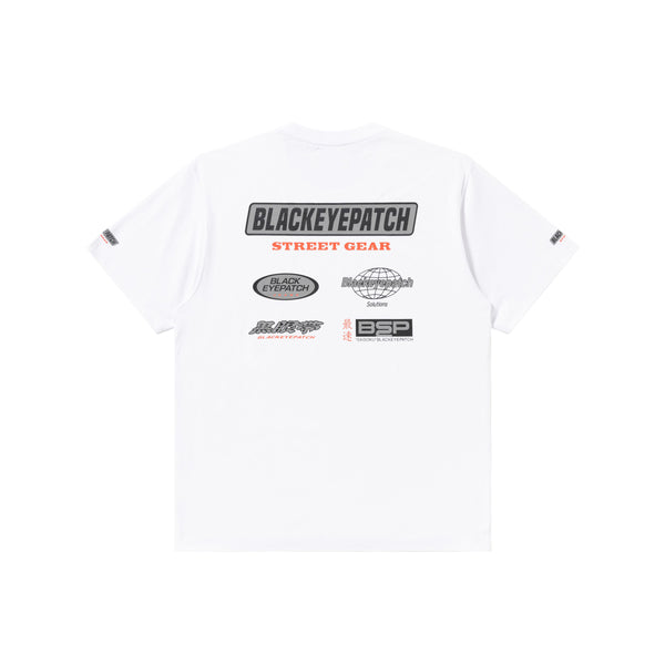 REFLECTOR RACING LOGOS TEE WHITE