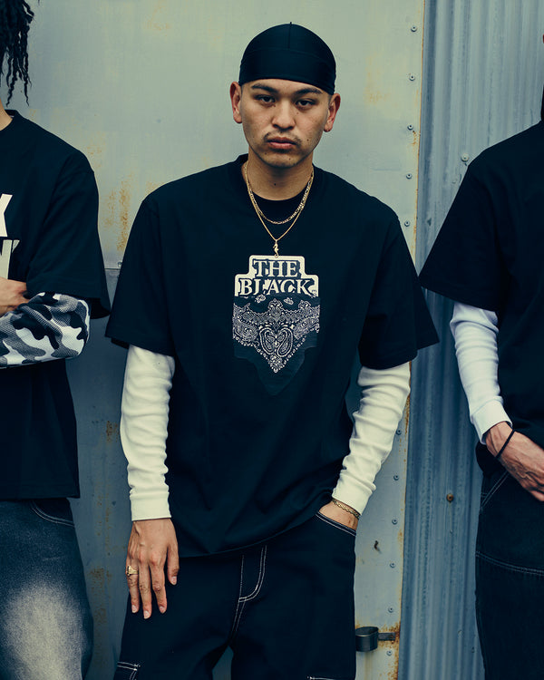 BANDANA OG LABEL TEE BLACK