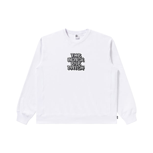 Kanji Label Typeface Crew Sweat (White)