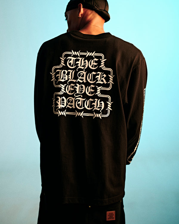 BARBED WIRE OG L/S TEE BLACK