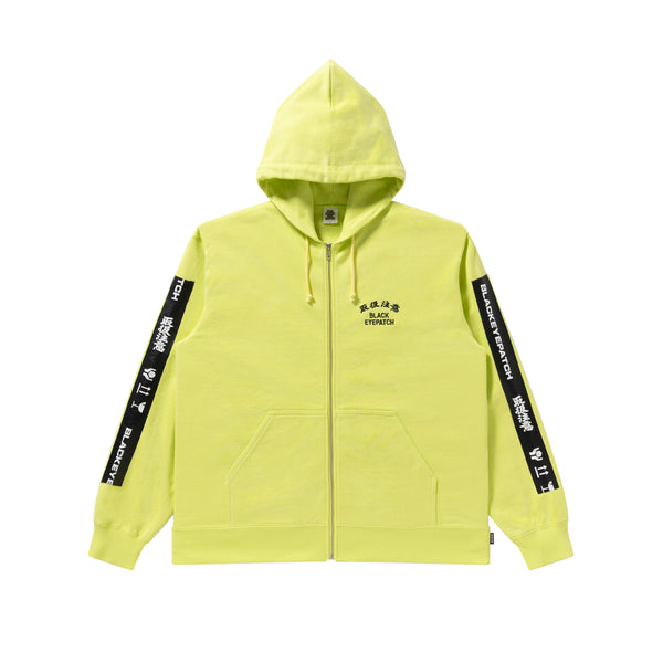 HWC TAPED ZIP HOODIE NEON YELLOW