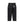 B EMBLEM DOUBLE KNEE DENIM PANTS BLACK