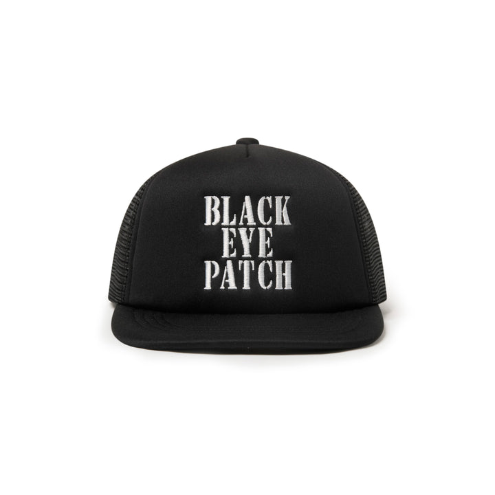 STENCIL LOGO MESH CAP BLACK