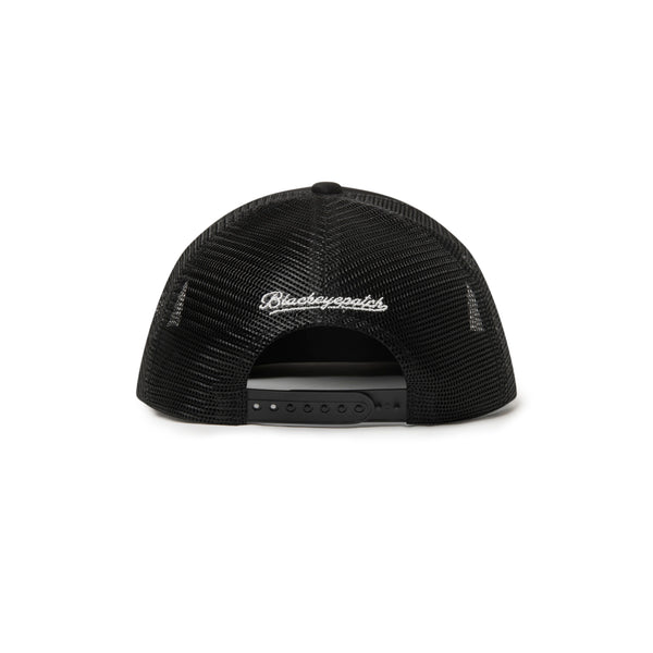 STENCIL LOGO MESH CAP BLACK
