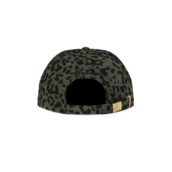 LEOPARD PATTERNED OG LABEL CORDUROY CAP SAGE