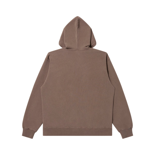 REFLECTOR EMBROIDERED SMALL HWC ZIP HOODIE BROWN