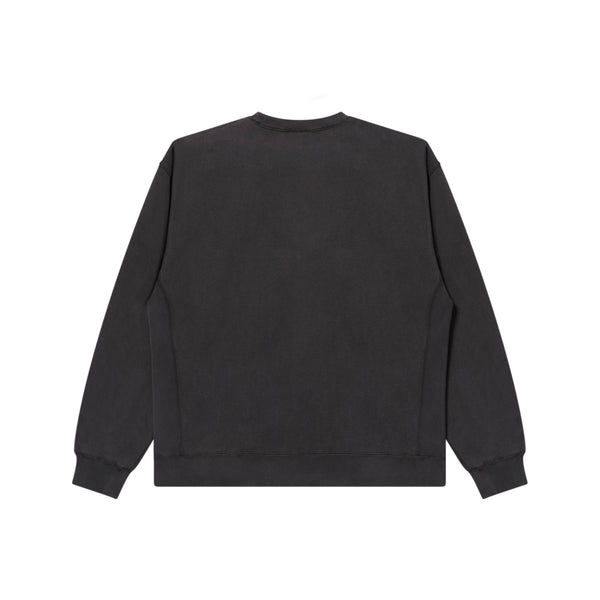 DOLLAR SIGN PIGMENT CREW NECK CHARCOAL