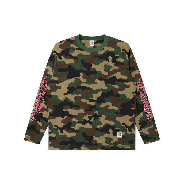 FLAME LOGO THERMAL L/S TEE WOODLAND CAMO