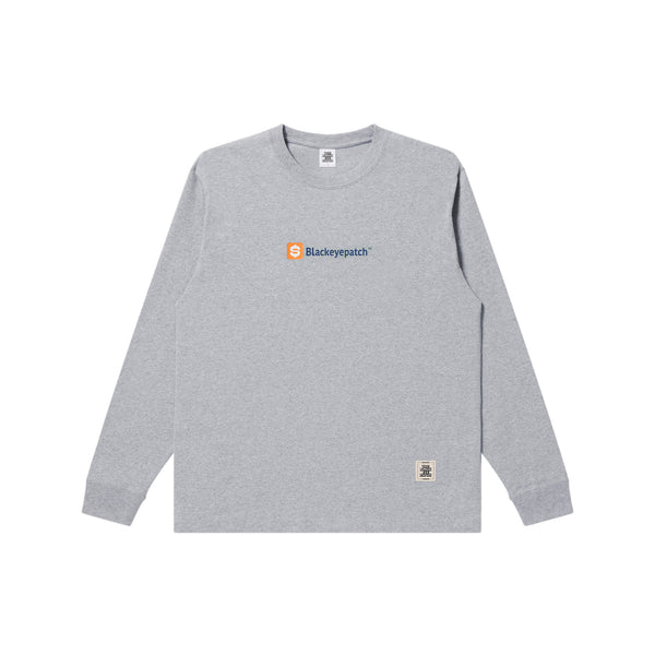 DOLLAR BLOGGER L/S TEE HEATHER GRAY