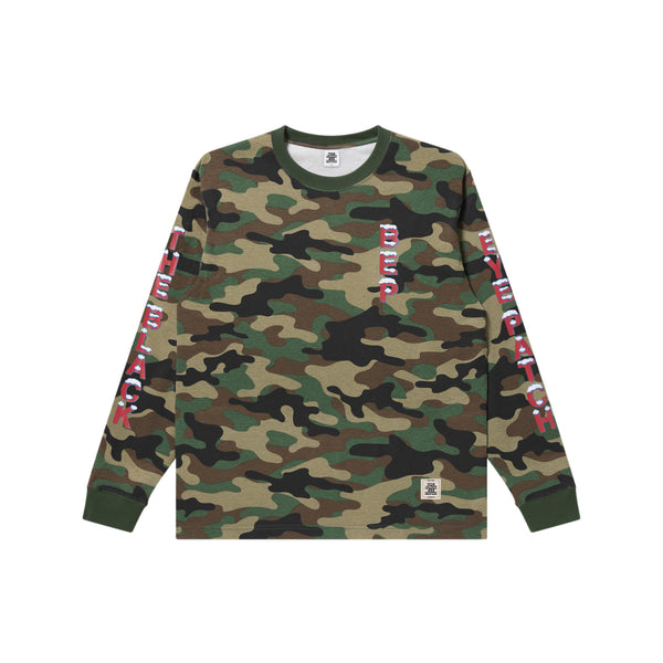 ICE COLD LETTERS L/S TEE WOODLAND CAMO