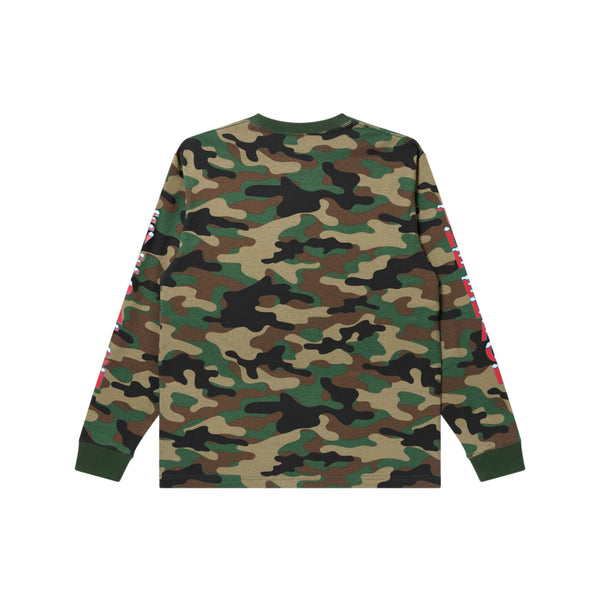 ICE COLD LETTERS L/S TEE WOODLAND CAMO