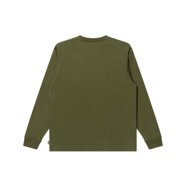 RHINESTONED OE LOGO L/S TEE OLIVE