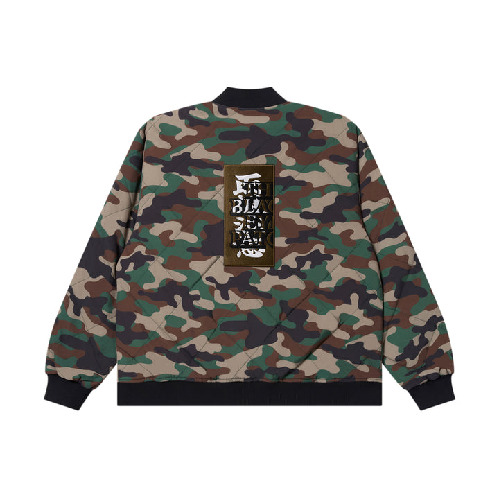 HWC EMBROIDERED QUILTED JACKET WOODLAND CAMO