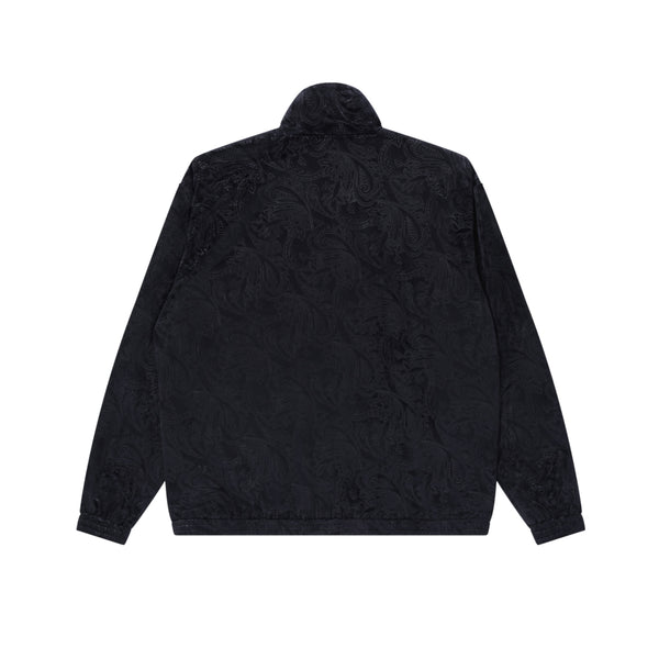 PAISLEY EMBOSSED TRACK JACKET BLACK