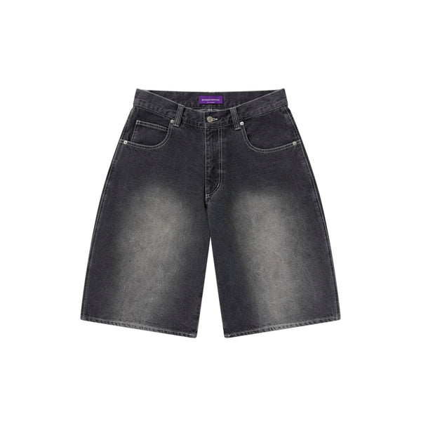 OG DRAGON BAGGY DENIM SHORTS BLACK