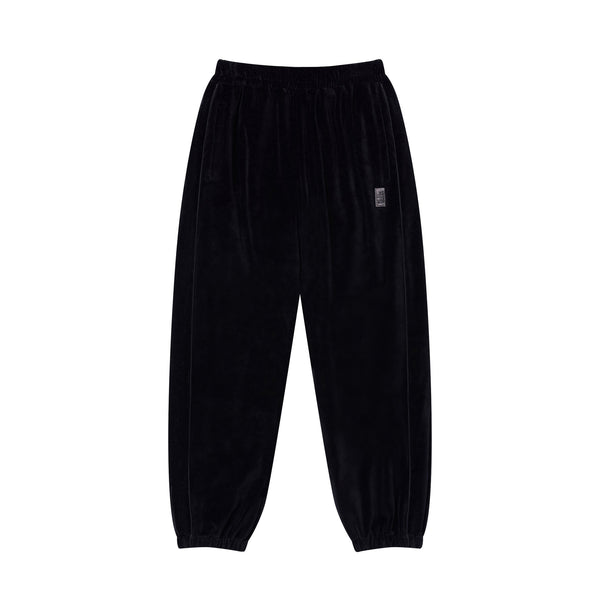 HWC VELOUR TRACK PANTS BLACK