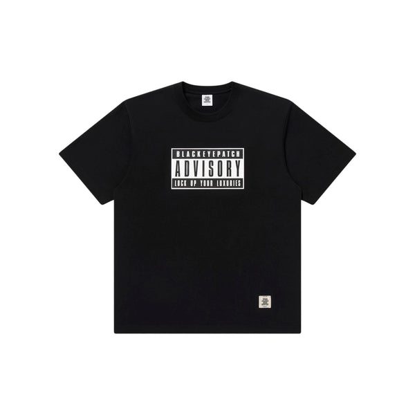 ADVISORY LABEL TEE BLACK