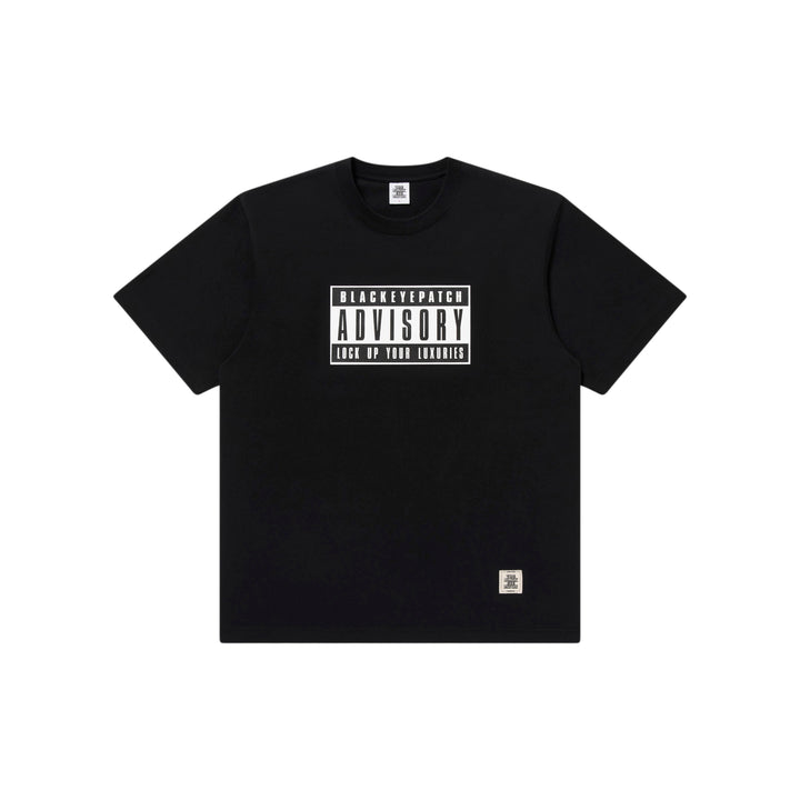 ADVISORY LABEL TEE BLACK