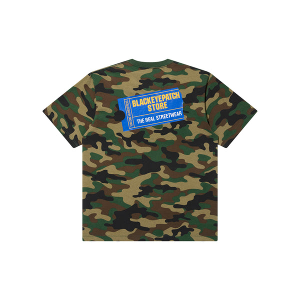RENTAL TICKET LOGO TEE WOODLAND CAMO