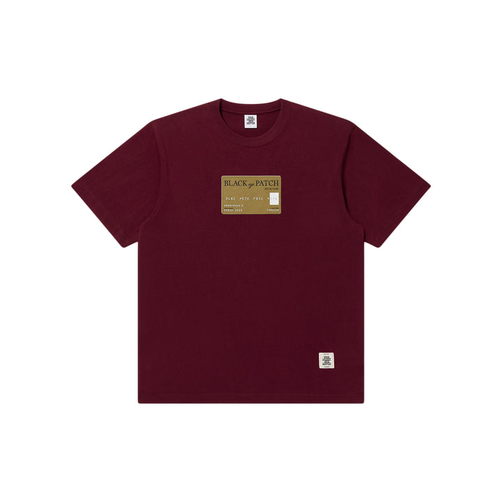 CREDIT CARD TEE BURGUNDY