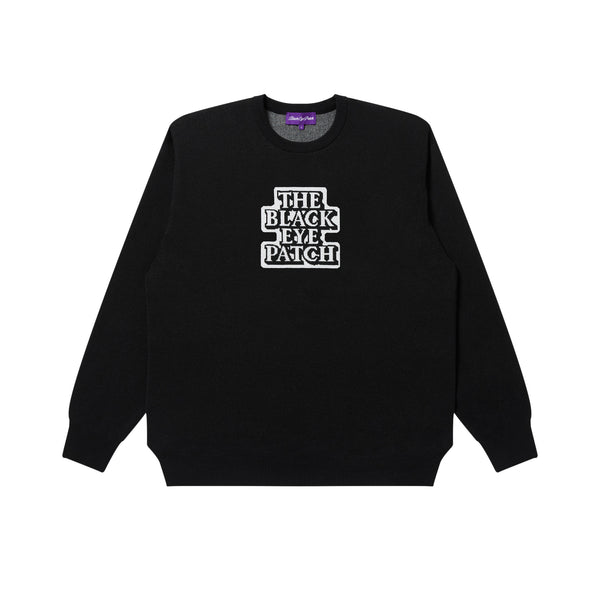 OG LABEL KNIT SWEATER BLACK