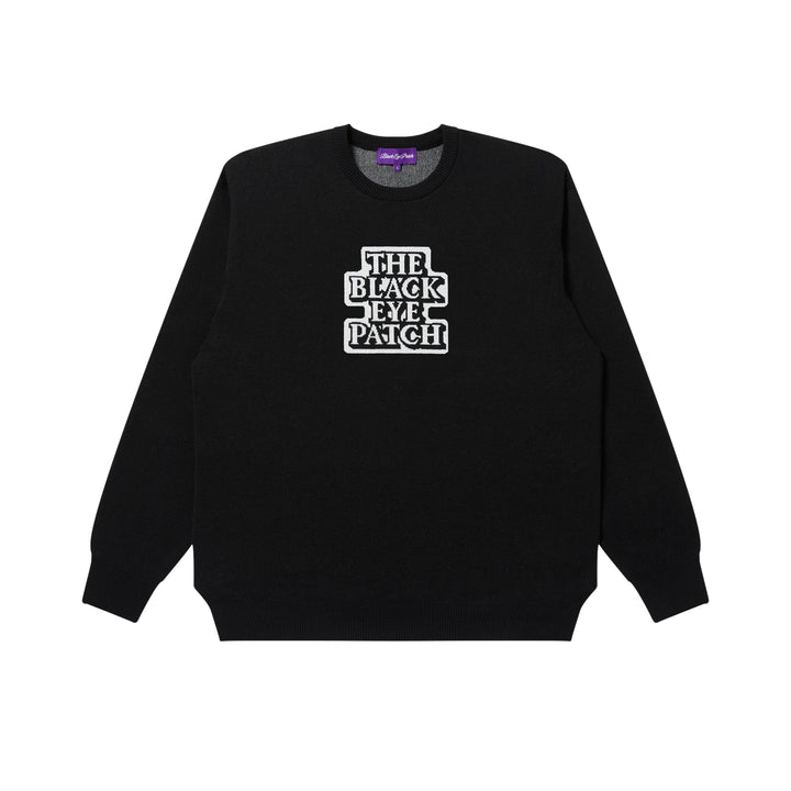 OG LABEL KNIT SWEATER BLACK