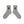 DOLLAR SIGN SHORT SOCKS HEATHER GRAY