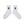 DOLLAR SIGN SHORT SOCKS WHITE