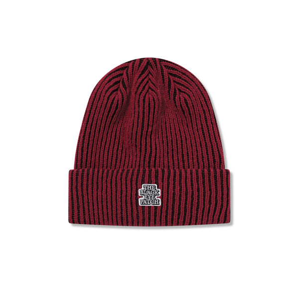 SMALL OG LABEL STRIPE BEANIE RED