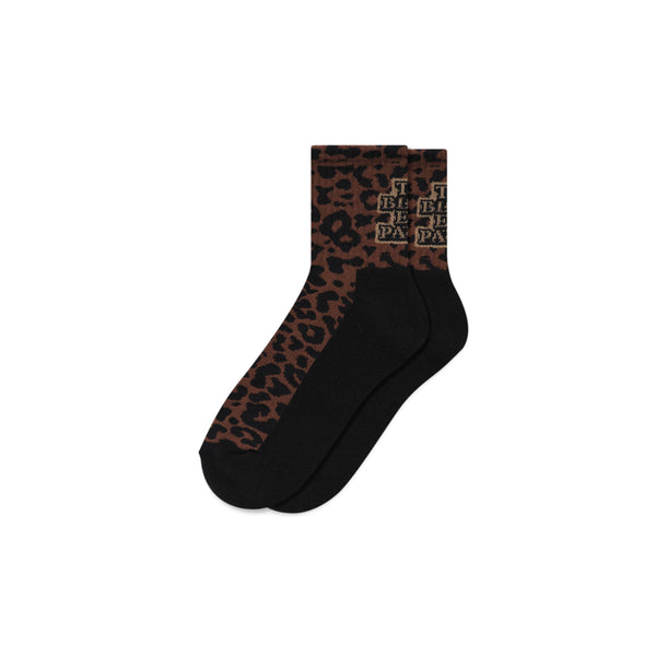 OG LABEL LEOPARD SHORT SOCKS