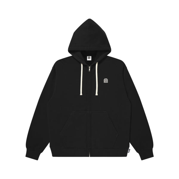 SMALL OG LABEL KOBE TERRY ZIP HOODIE BLACK