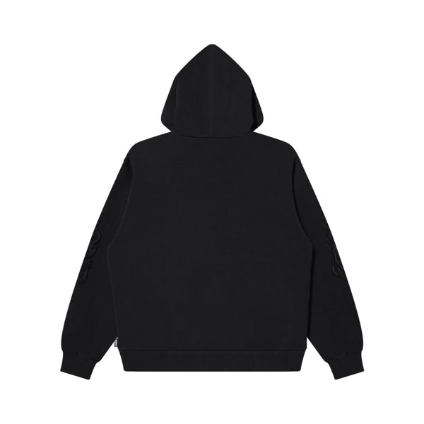 MIKADO FAME FLAME ZIP HOODIE WASHED BLACK