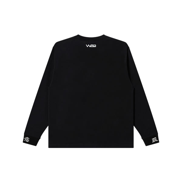 I LOVE WAKA  L/S TEE BLACK