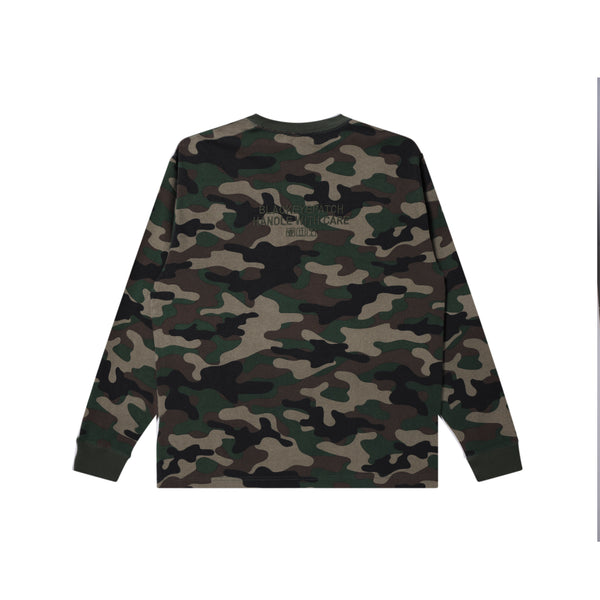 HWC LABEL WASHED CAMO HEAVYWEIGHT L/S TEE