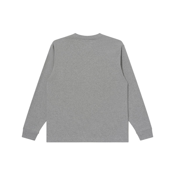 SMALL OG LABEL HEAVYWEIGHT L/S TEE HEATHER GRAY