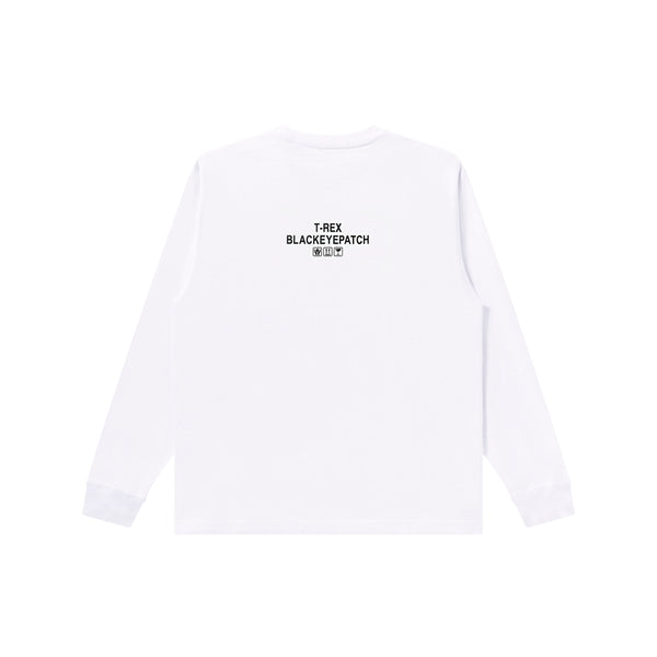 T-REX BILL L/S TEE WHITE