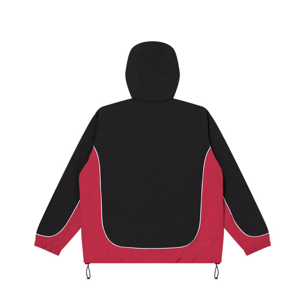 OG LABEL 2 TONE TRACK HOODIE BLACK