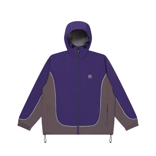 OG LABEL 2 TONE TRACK HOODIE PURPLE