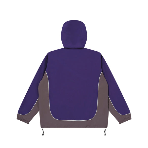 OG LABEL 2 TONE TRACK HOODIE PURPLE