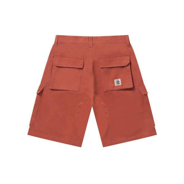 OG LABEL WASHED CARGO BAGGY SHORTS APRICOT