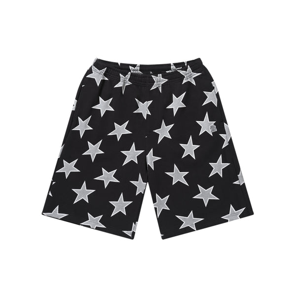SMALL OG STARS BAGGY SWEAT SHORTS BLACK
