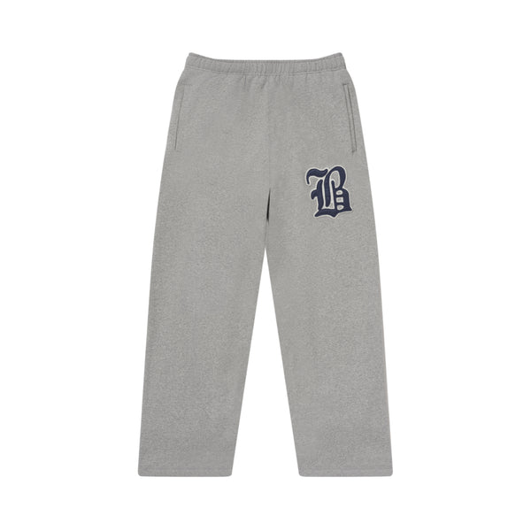 BIG B PATCH BAGGY SWEAT PANTS HEATHER GRAY