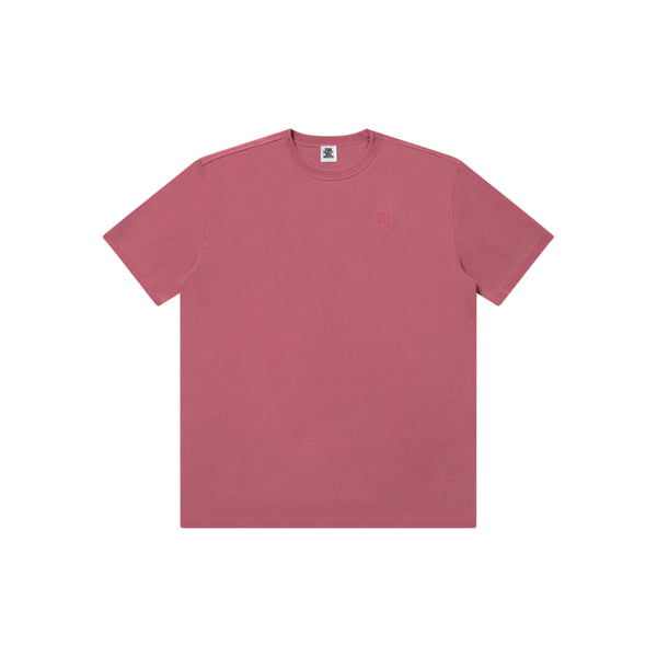 EMBLEM EMBROIDERED LIGHTWEIGHT TEE PINK