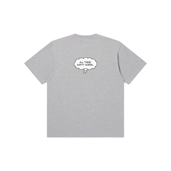 SPEECH BUBBLES TEE HEATHER GRAY