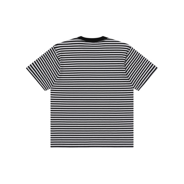 OG LABEL PATCHED STRIPE HEAVYWEIGHT TEE WHITE/BLACK