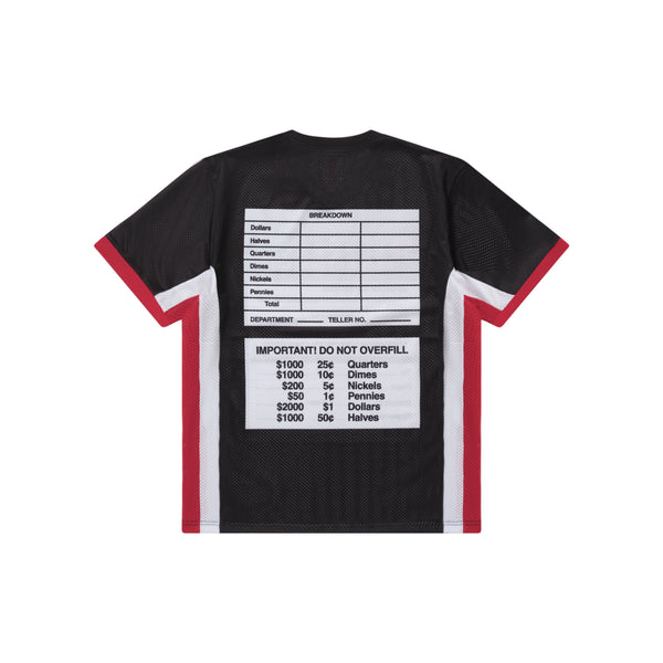 MONEY BAG LABEL MESH JERSEY BLACK
