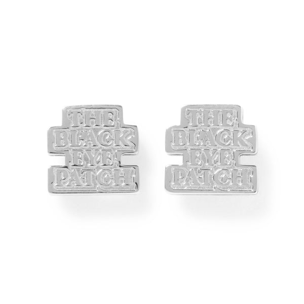 OG LABEL EARRING SILVER (PAIR)