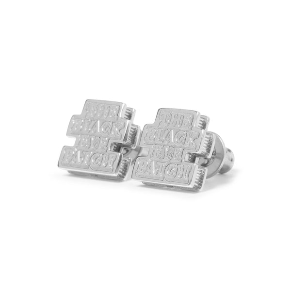 OG LABEL EARRING SILVER (PAIR)