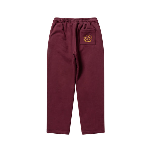 Royal B Emblem Sweatpants, Burgundy